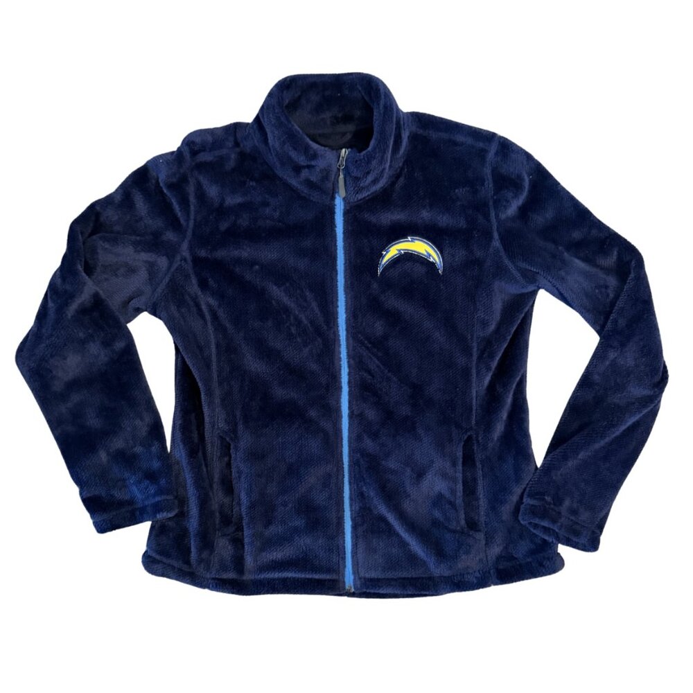NFL Los Angeles Chargers Women’s Fleece Jacket Size S Blue Full Zip
